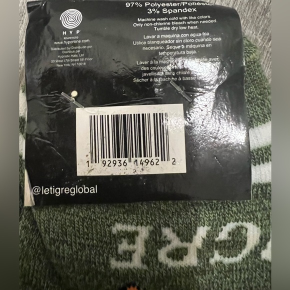 LE TIGRE 6 PACK MEN'S LOW CUT SOCKS TRAINING STYLE #TIGER SHOE SIZE 6-12 NWT - Picture 15 of 16